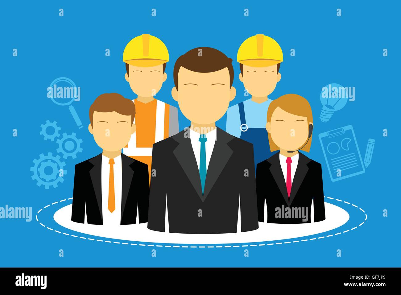 Human resources concept in Stock Vector Images - Alamy