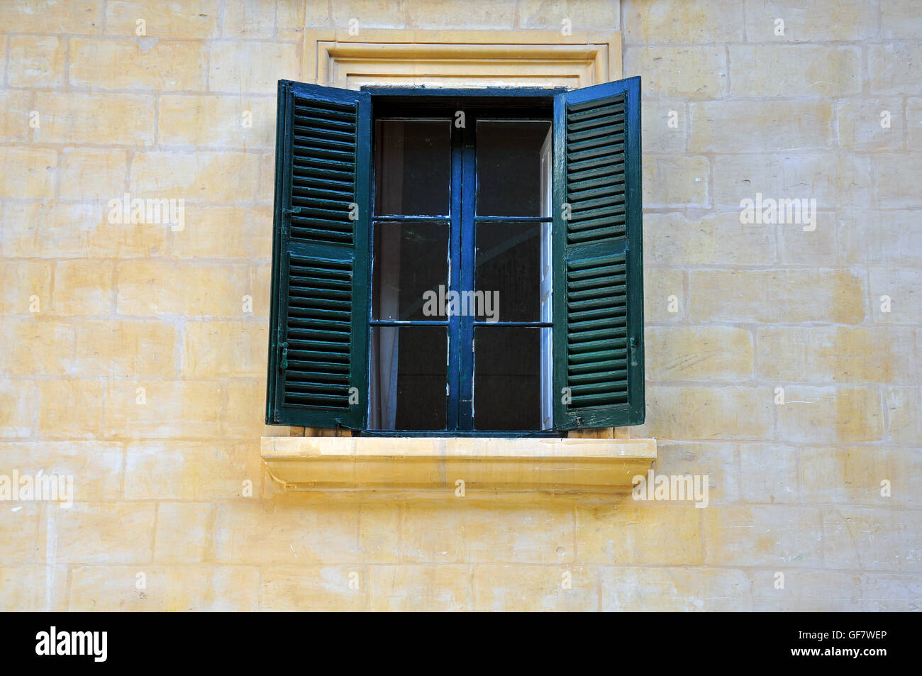 Brick house window shutters hires stock photography and images Alamy