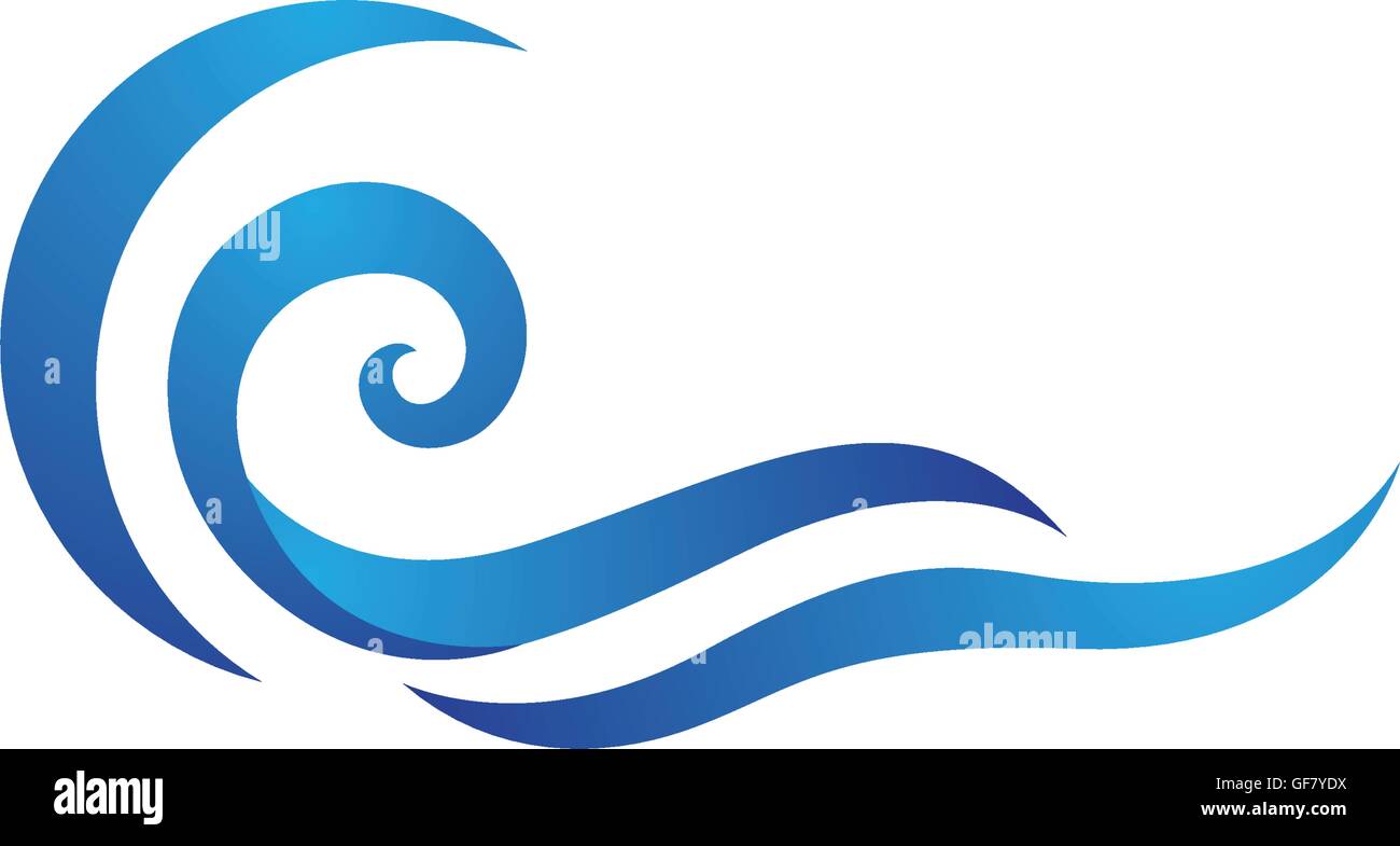 Water wave Logo Template Stock Vector Image & Art - Alamy