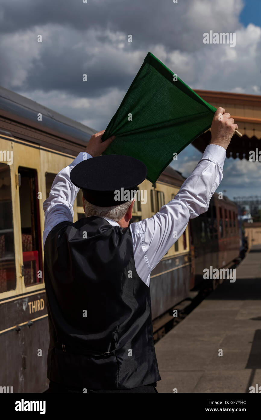 Steam train leave station guard hires stock photography and images Alamy