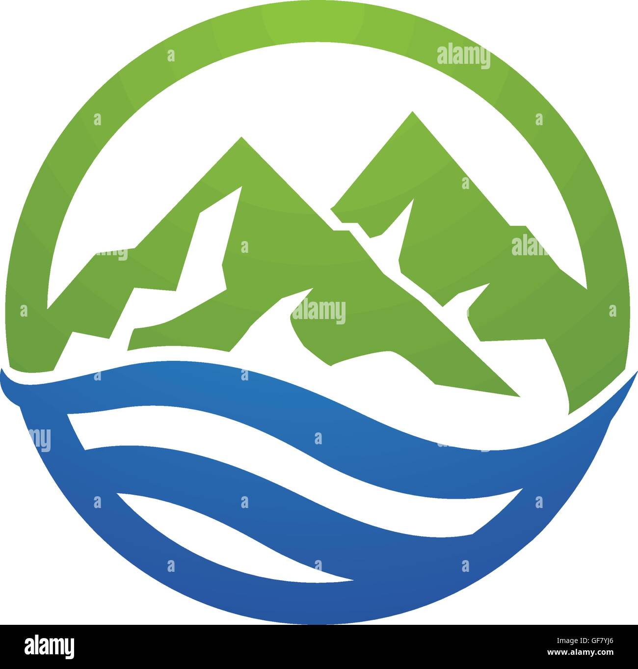 Mountain vector icon illustration design template Stock Vector Image ...