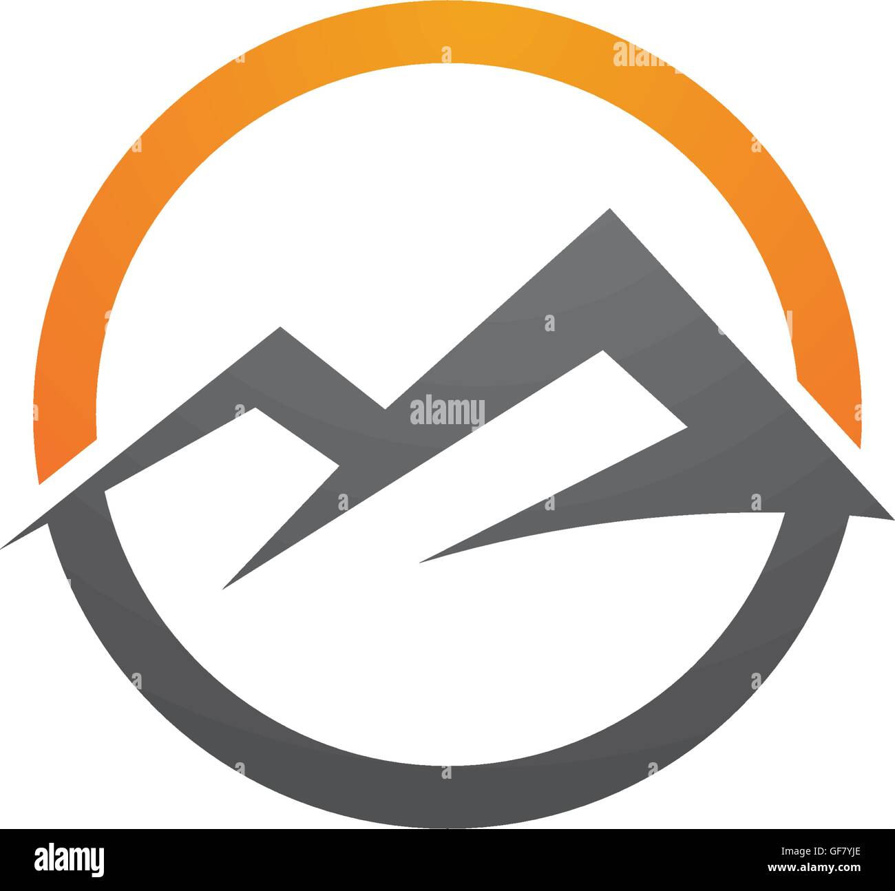 Mountain vector icon illustration design template Stock Vector Image ...