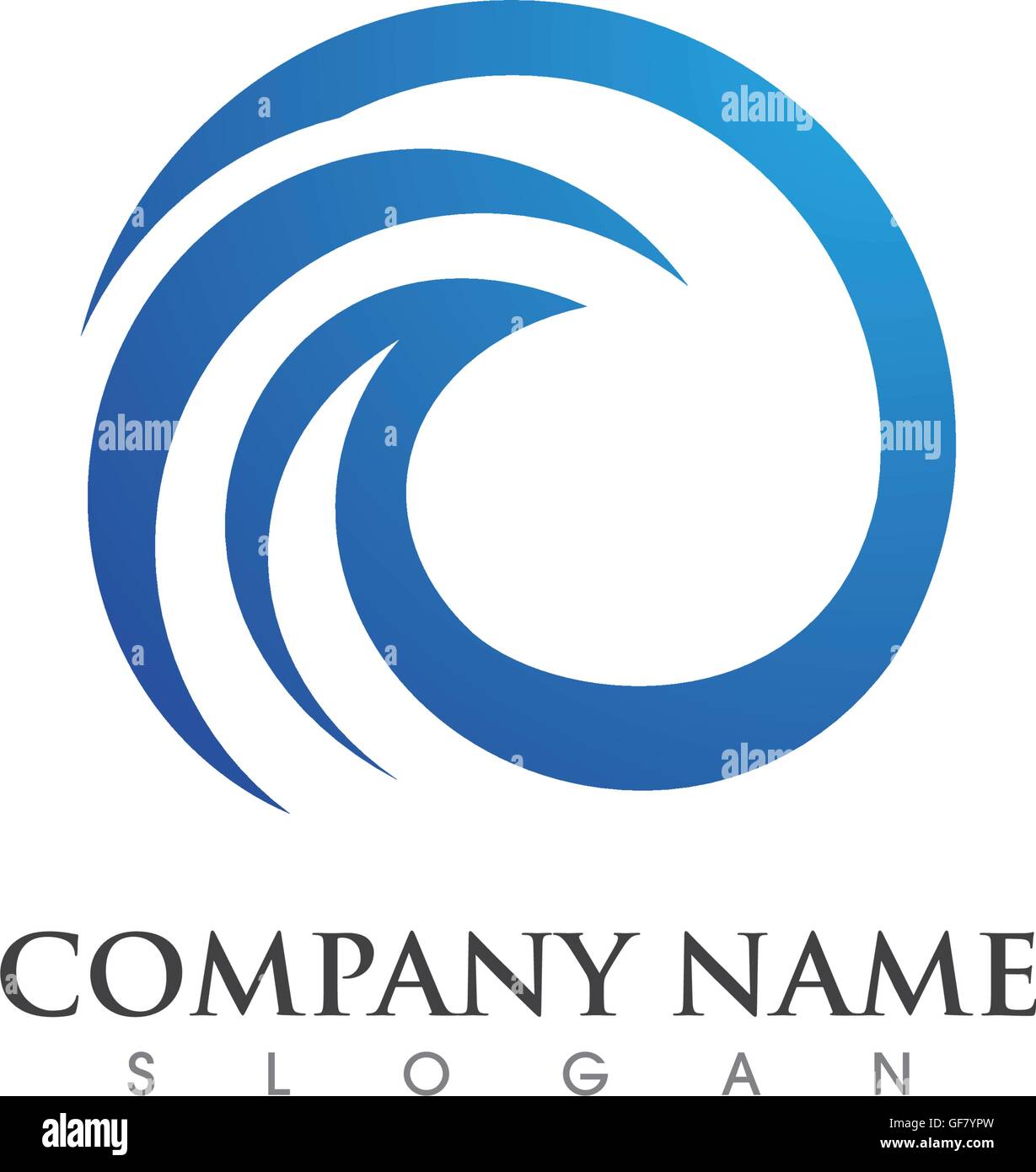 Water wave Logo Template Stock Vector Image & Art - Alamy