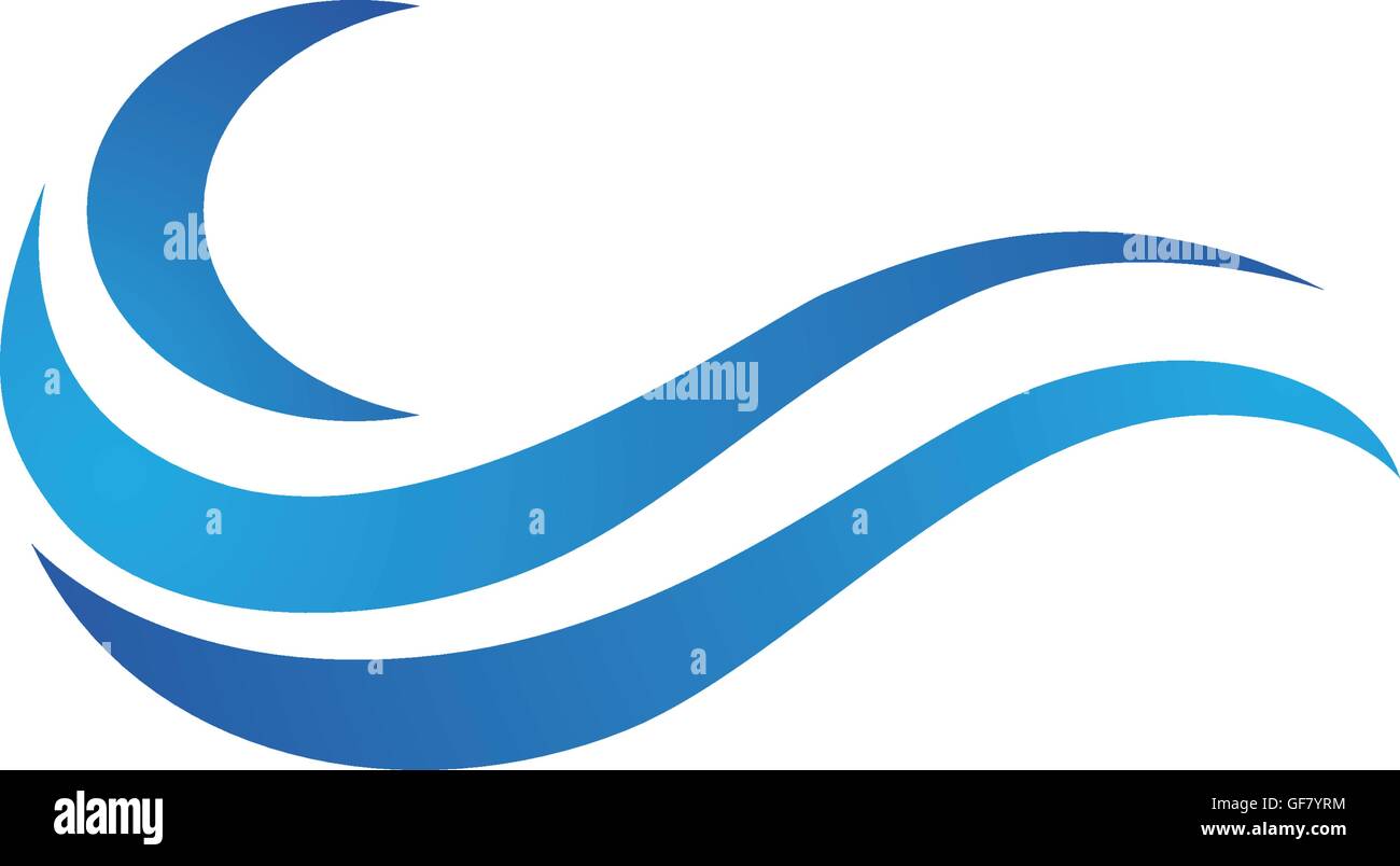 Water wave Logo Template Stock Vector Image & Art - Alamy