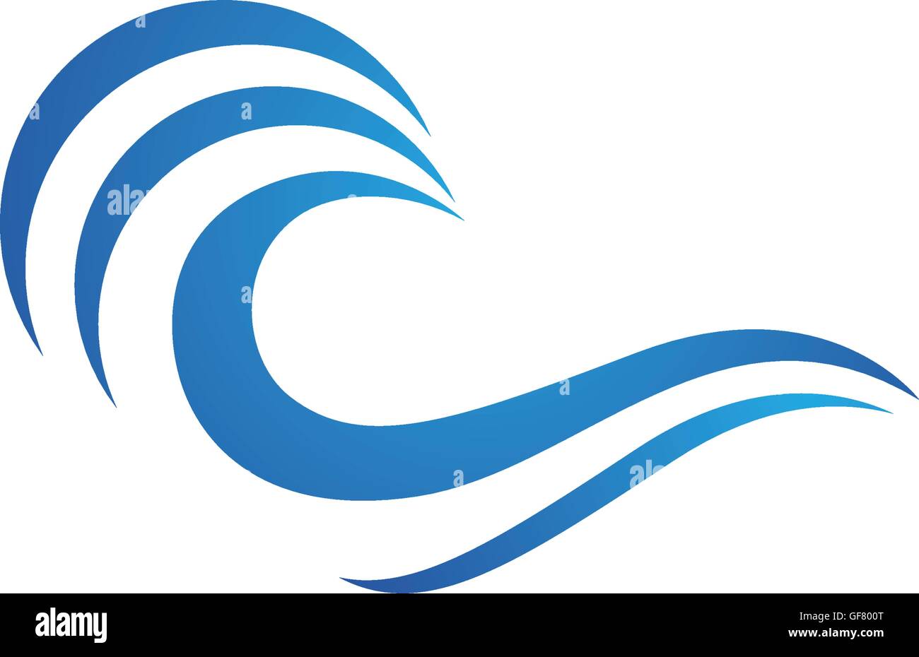 Water wave Logo Template Stock Vector Image & Art - Alamy