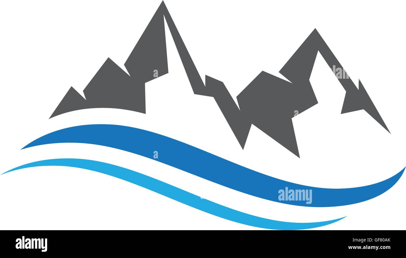 Mountain vector icon illustration design template Stock Vector Image ...