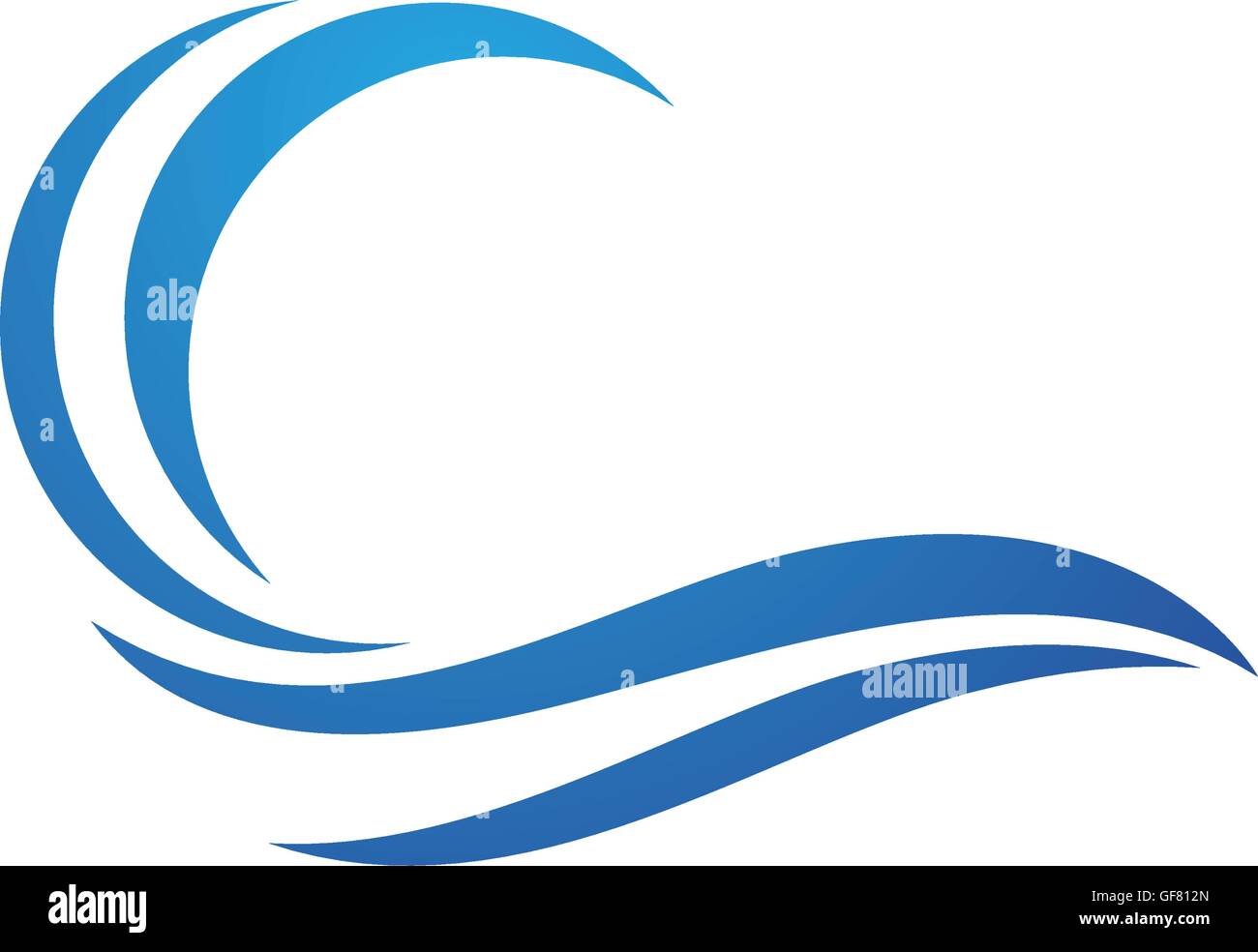 Water wave Logo Template Stock Vector Image & Art - Alamy