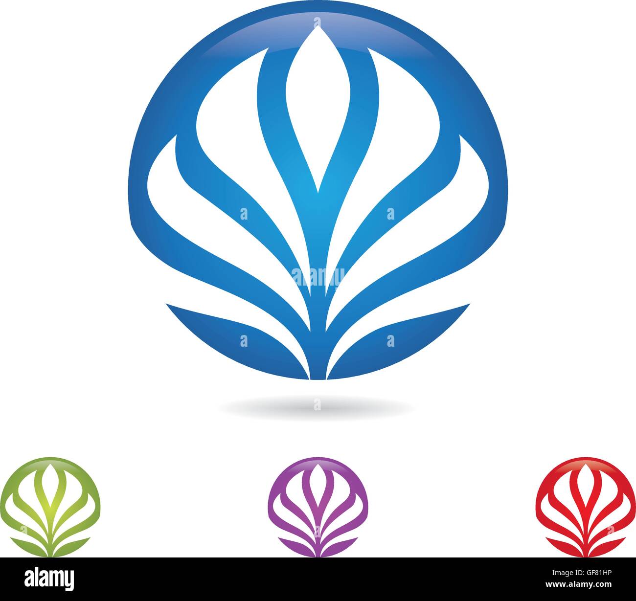 flowers design logo Template Stock Vector Image & Art - Alamy