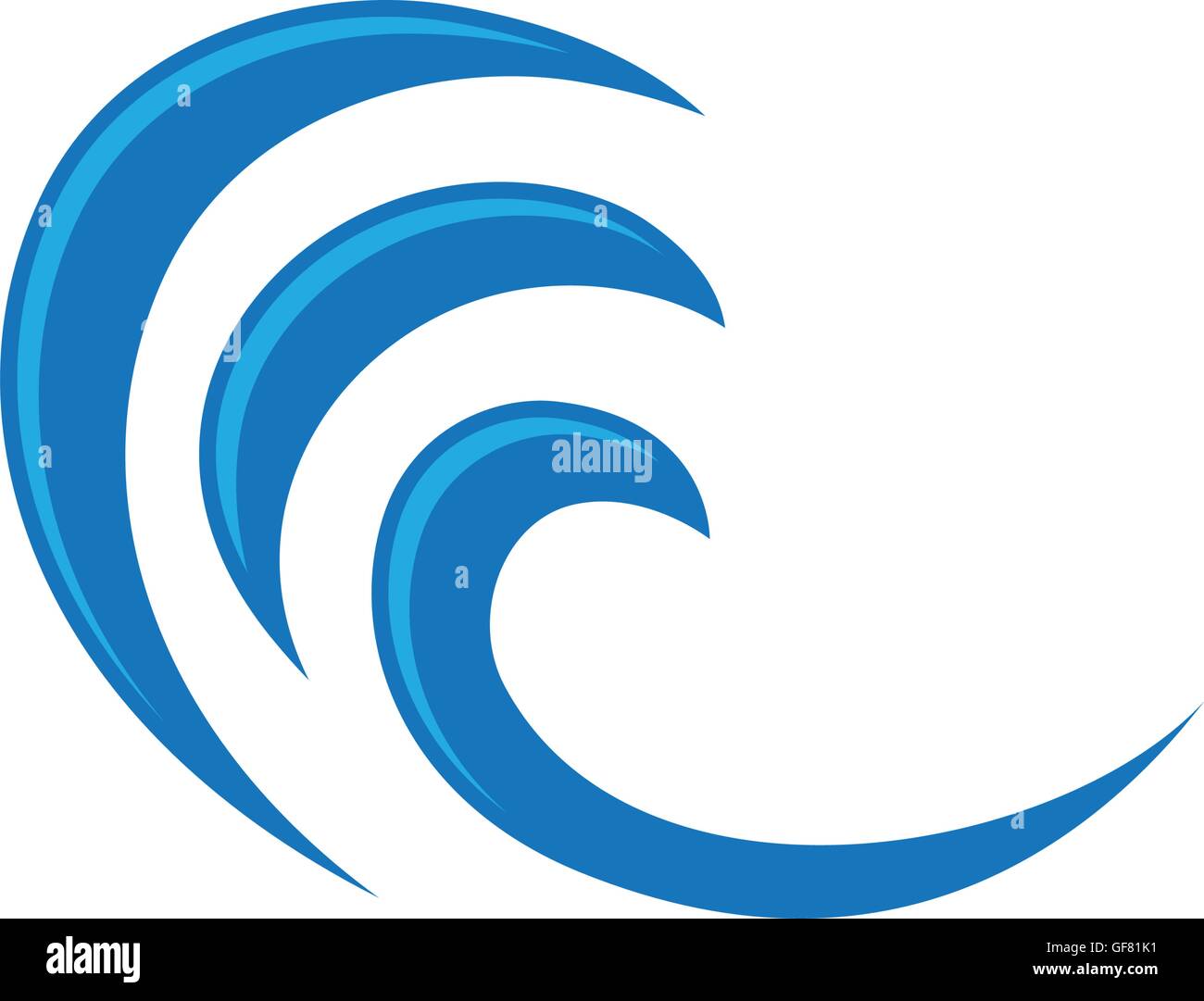 Water wave Logo Template Stock Vector Image & Art - Alamy