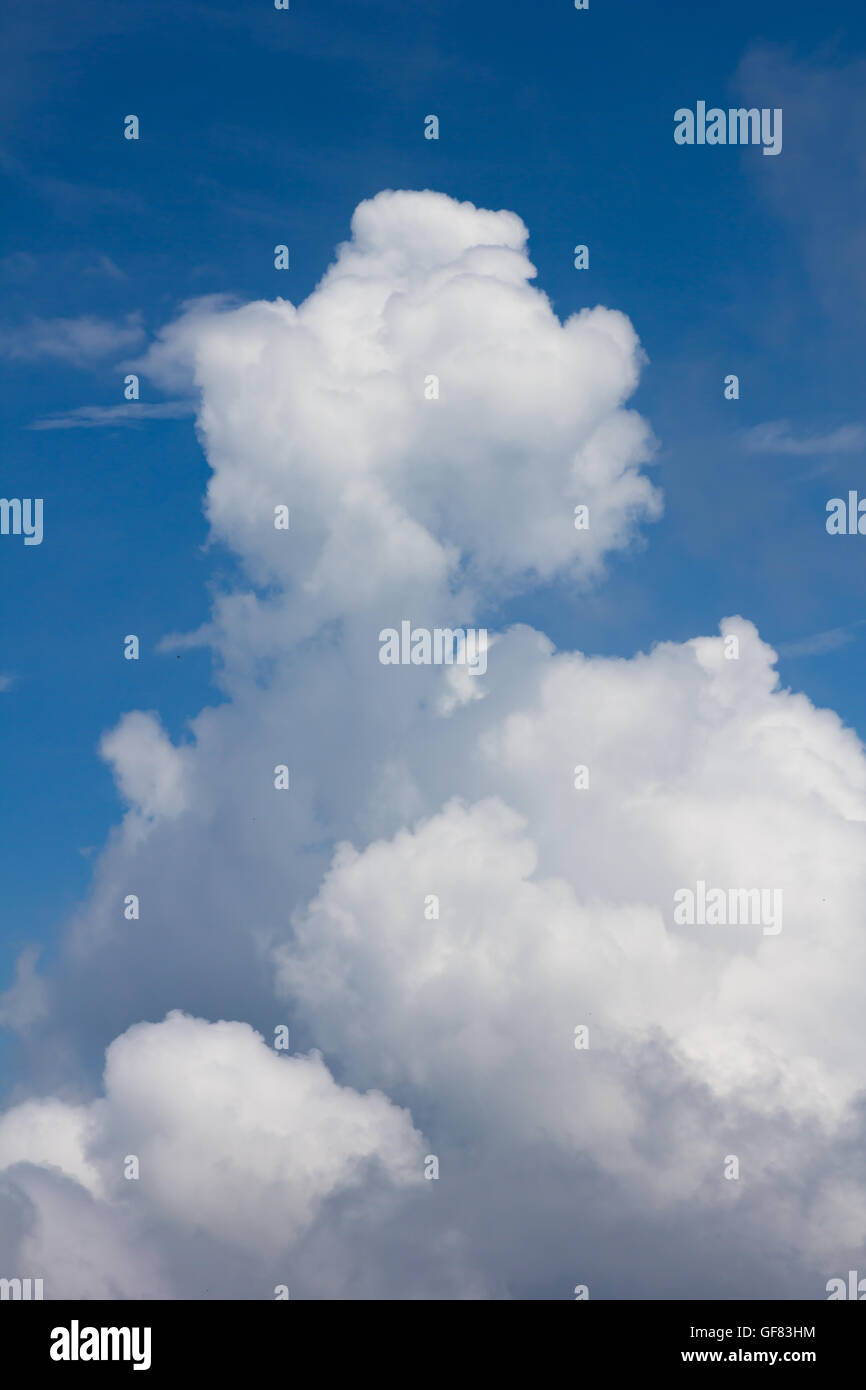 blue sky cloud background Stock Photo