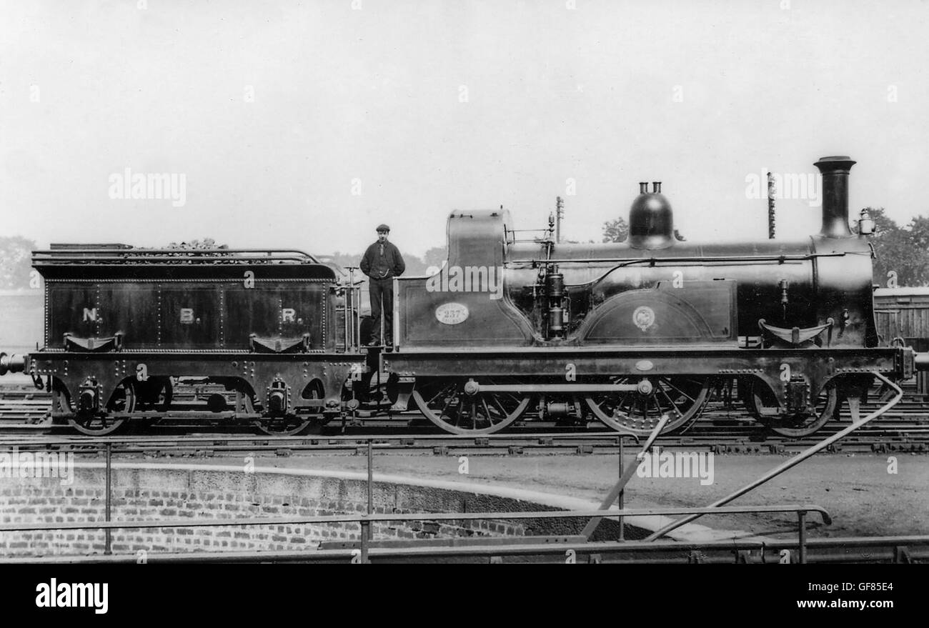 NBR 2-4-0 steam locomotive No.237 Stock Photo