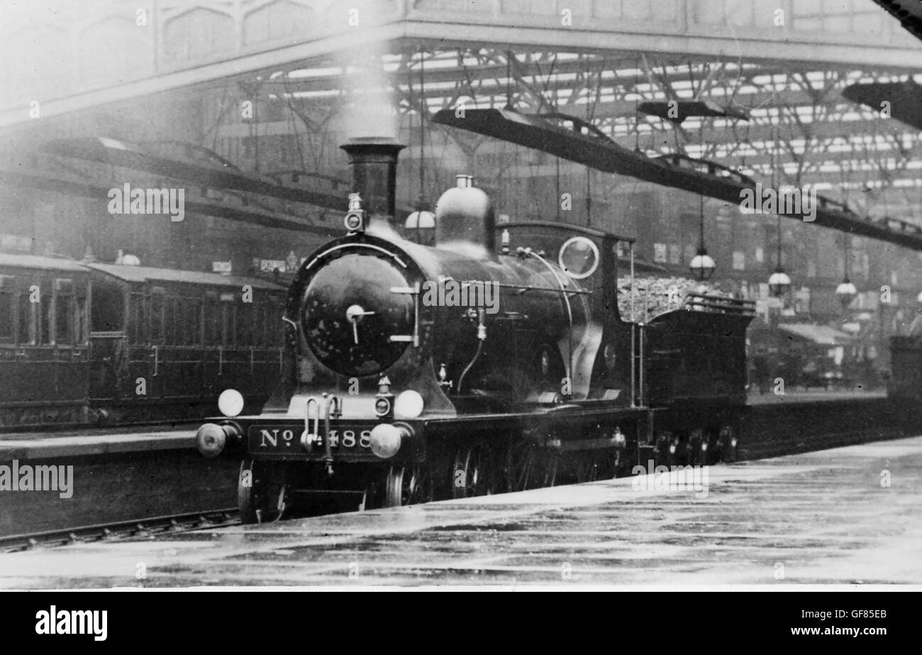 NBR 4-4-0 No.488 of the Abbotsford Class at Waverley Station Stock Photo
