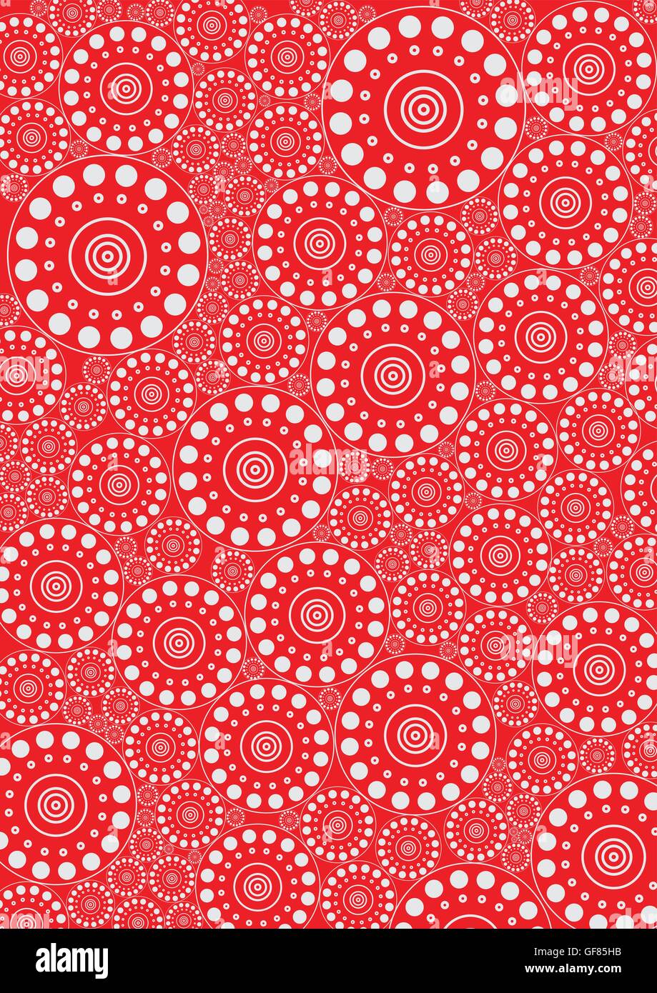 Red circles pattern Stock Vector Images - Alamy