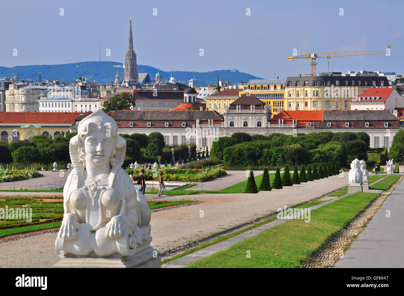 Belvedere garden, Vienna, Austria Stock Photo Alamy