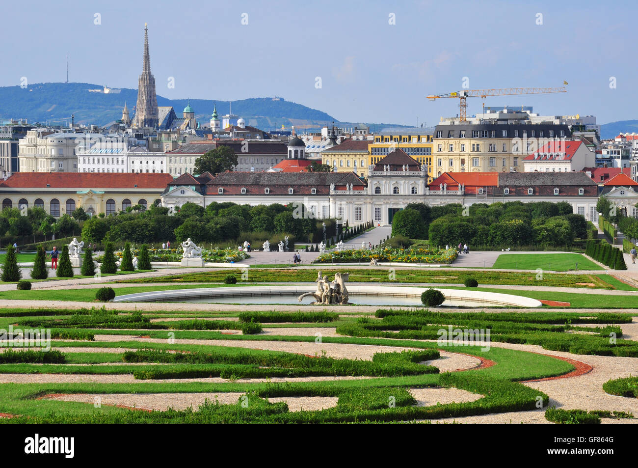 Belvedere garden, Vienna, Austria Stock Photo Alamy