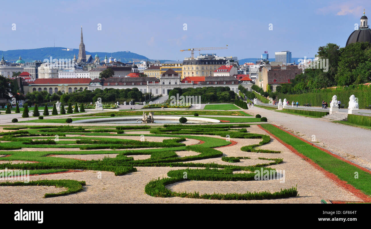 Belvedere garden, Vienna, Austria Stock Photo Alamy
