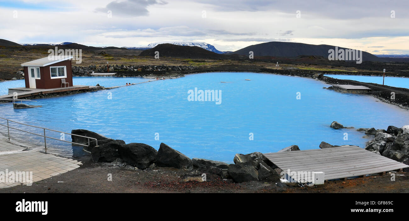 Geothermal spa, Iceland Stock Photo