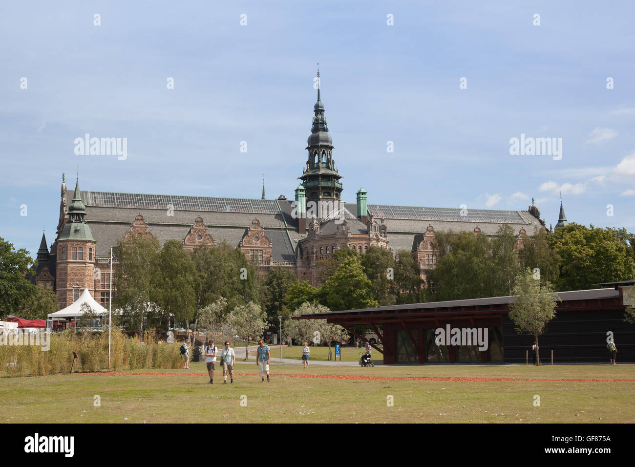 Stockholm, Sweden - Jul 27, 2016 : View of Nordic Museum, Stockholm, Sweden Stock Photo