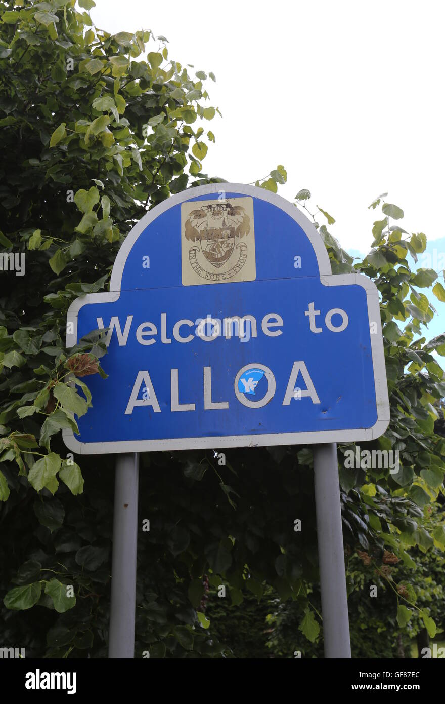 Clackmannanshire sign hi-res stock photography and images - Alamy