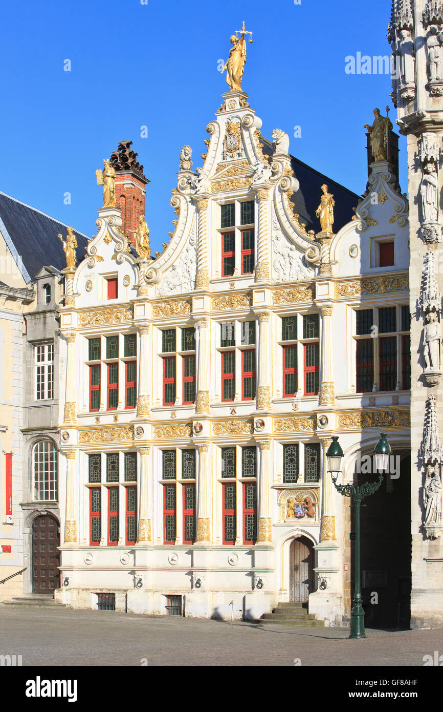 The Old Civil Registry (1534-1537) in Renaissance style in Bruges, Belgium Stock Photo