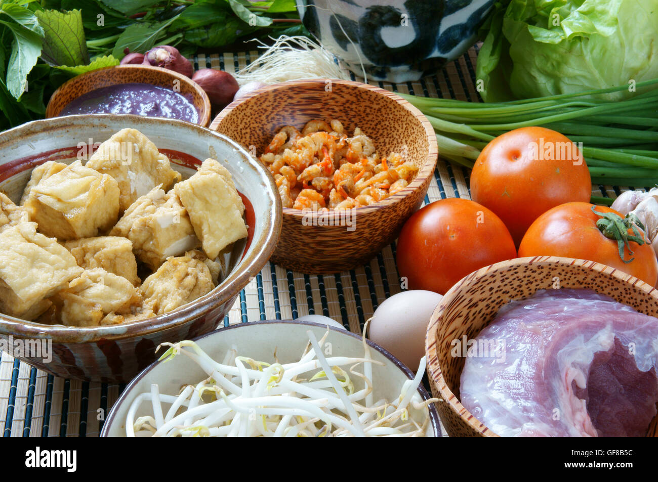 Vietnamese food, bun rieu Stock Photo - Alamy