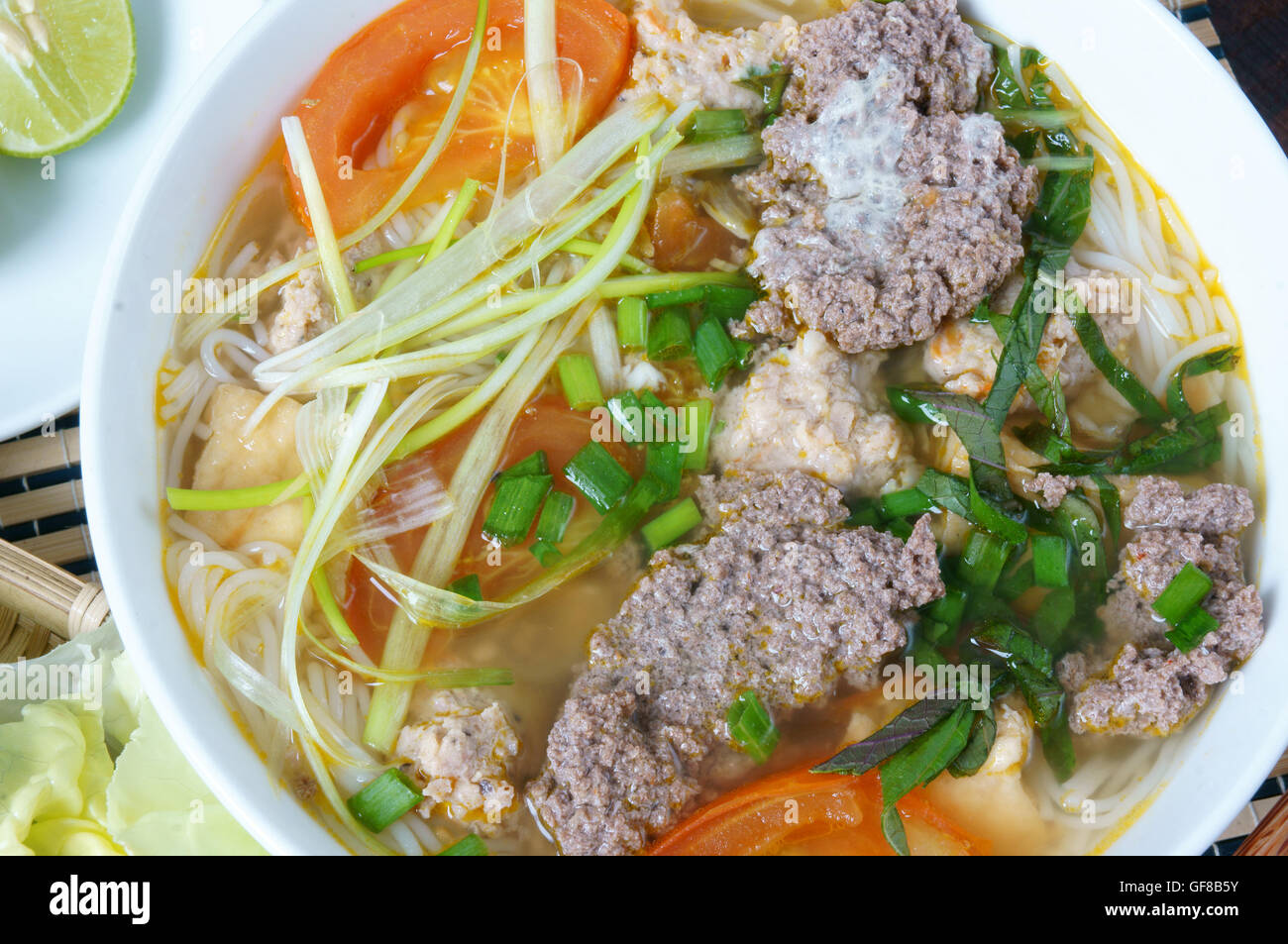Vietnamese food, bun rieu Stock Photo - Alamy