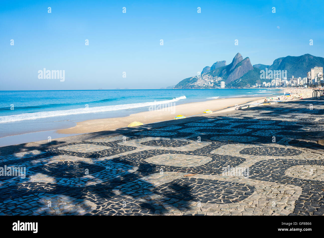 Early Morning On The Ipanema Beach Rio De Janeiro Brazil Stock Photo Alamy