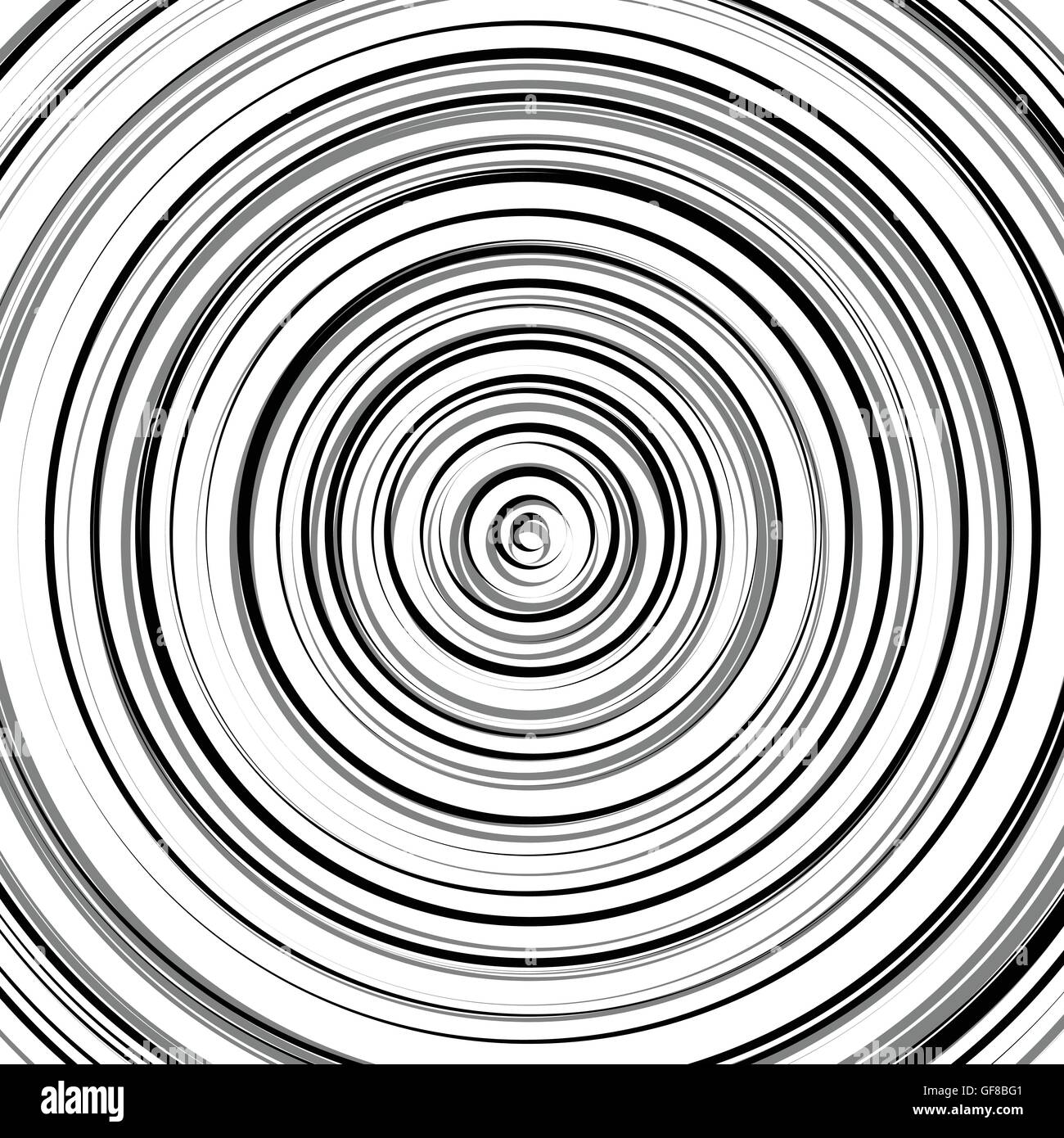 Circular ripple pattern, concentric circles, rings abstract geometric Stock Vector Art ...