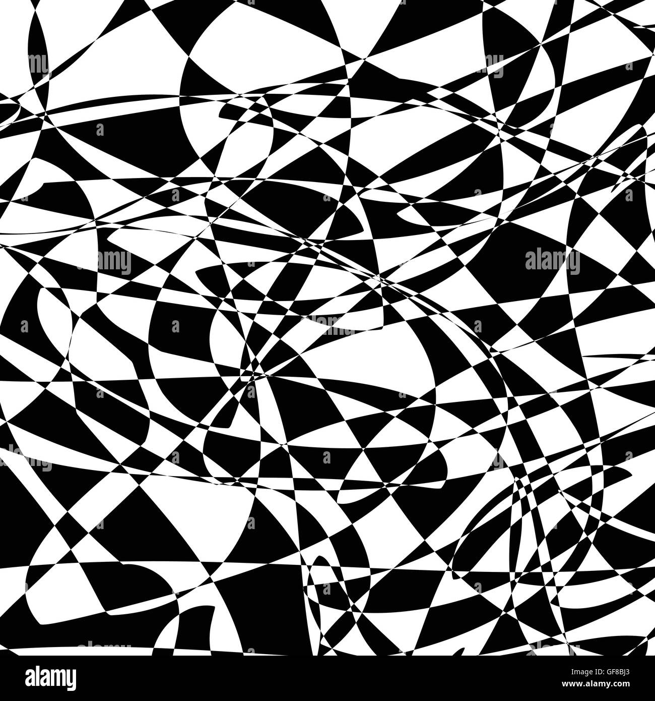 Random texture with alternating black and white shapes. Rough, chaotic ...
