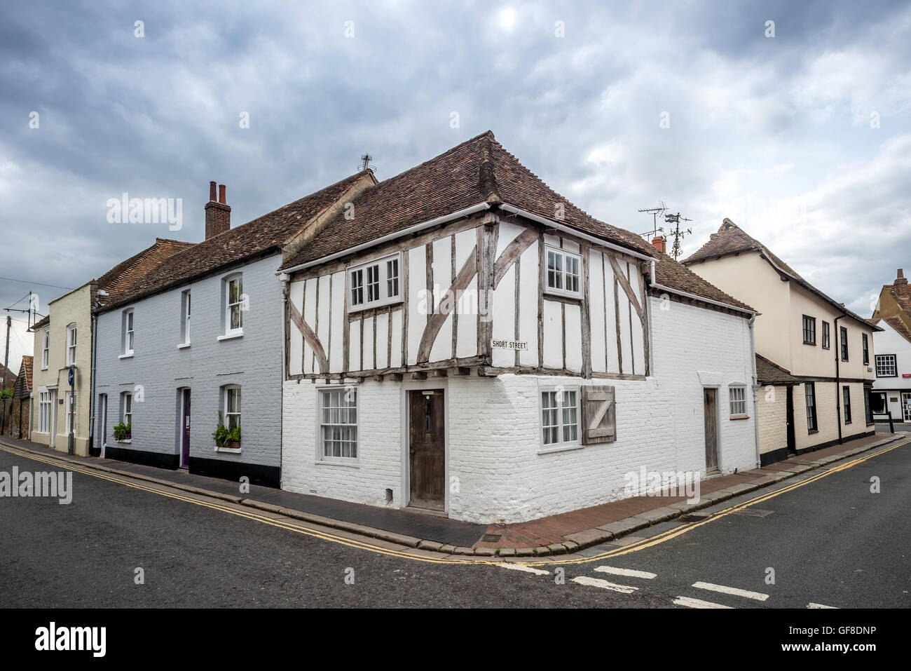 Street scenes in the historic town of Sandwich in Kent. Stock Photo