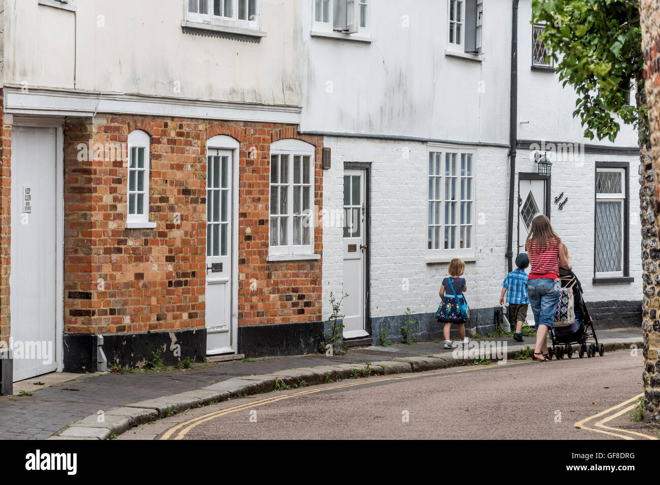 Street scenes in the historic town of Sandwich in Kent. Stock Photo