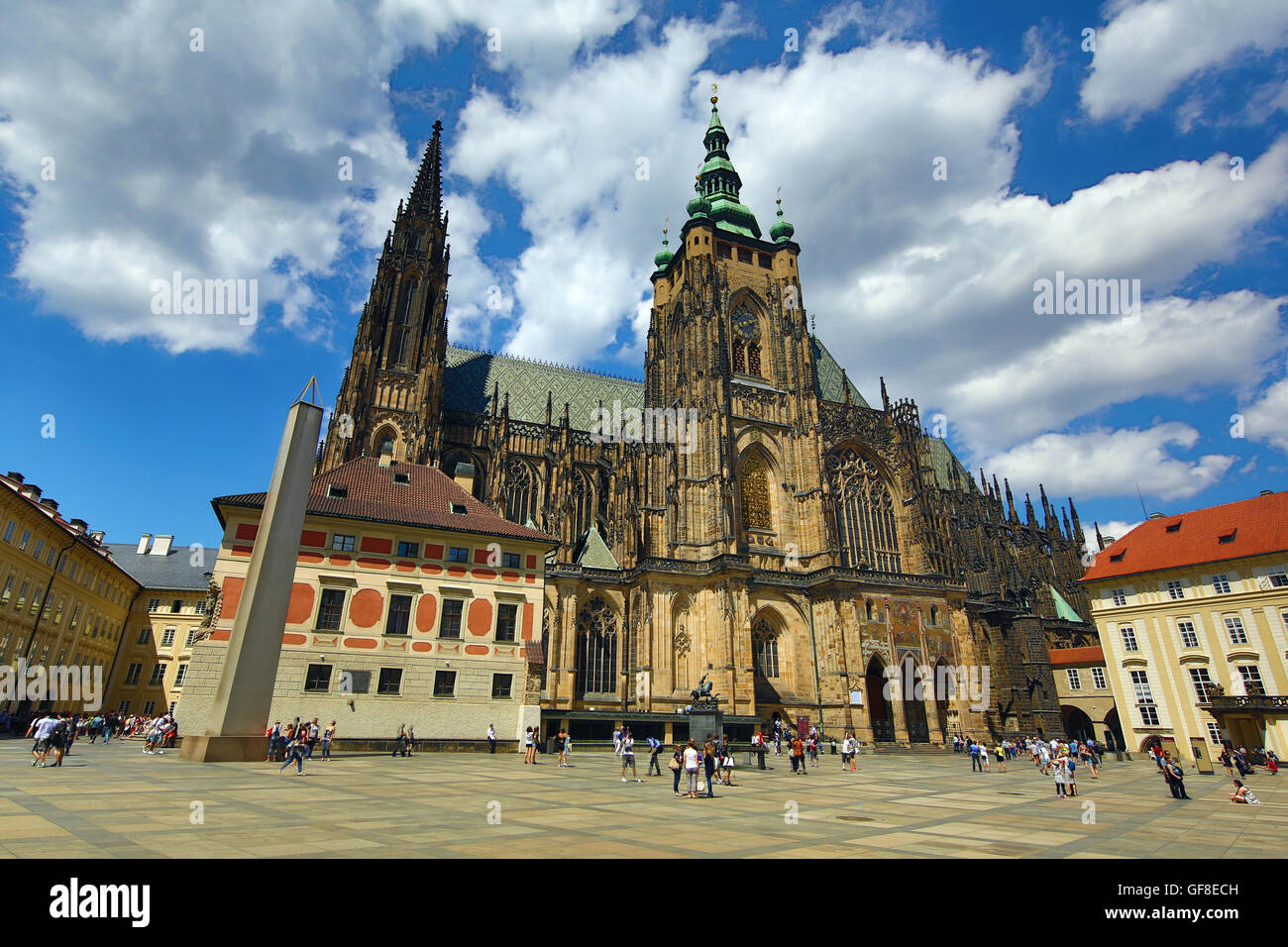 St. Vitus Cathedral, in the Prague Castle Complex in Prague, Czech Republic Stock Photo
