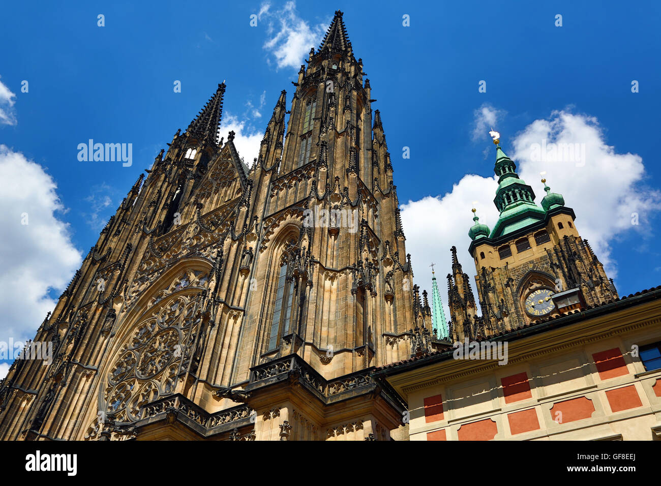 St. Vitus Cathedral, in the Prague Castle Complex in Prague, Czech Republic Stock Photo