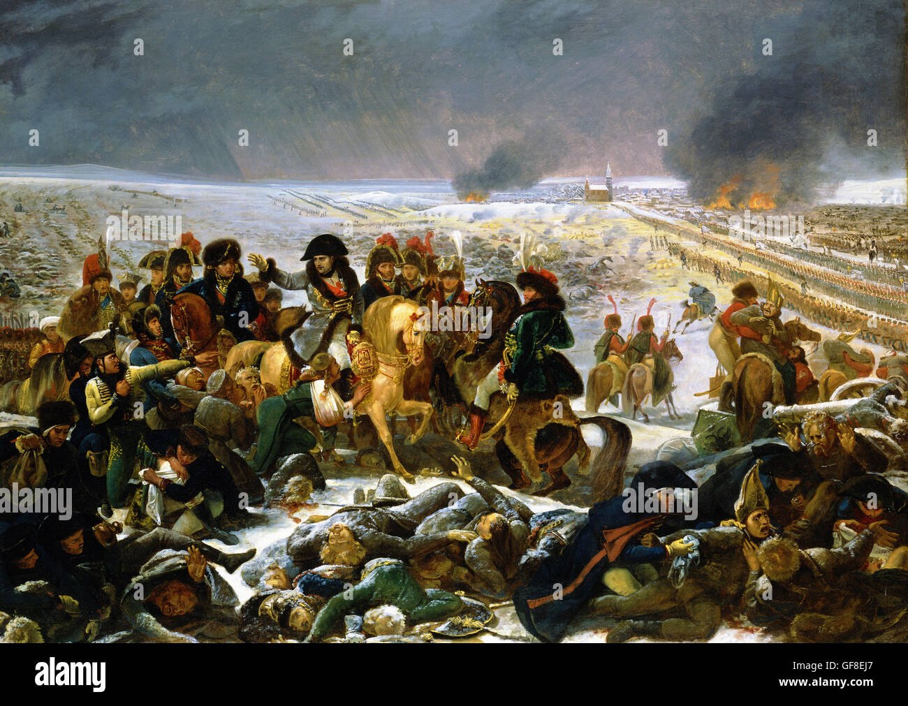 Antoine-Jean Gros - Napoleon on the Battlefield of Eylau Stock Photo