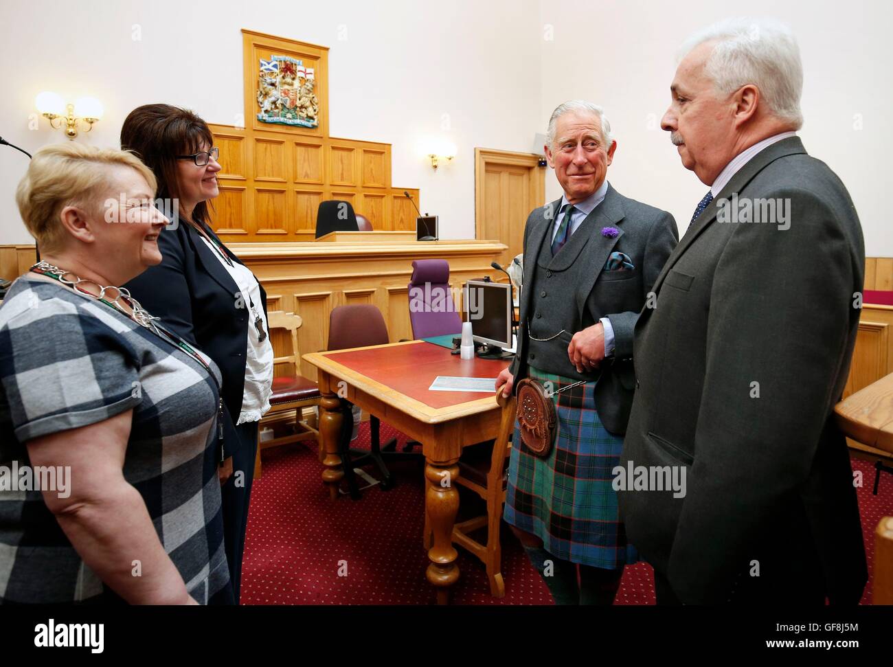 The Prince of Wales, known as the Duke of Rothesay while in Scotland