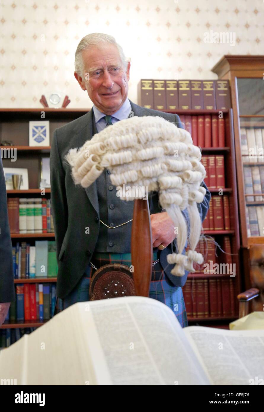 The Prince of Wales, also known as the Duke of Rothesay, in the office