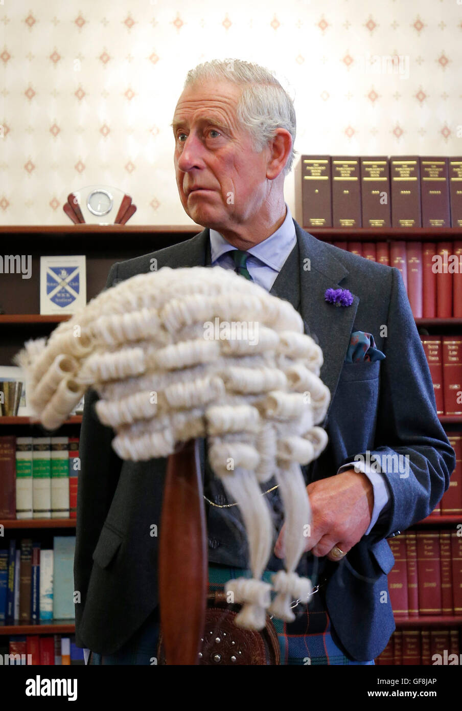 The Prince of Wales, also known as the Duke of Rothesay, in the office