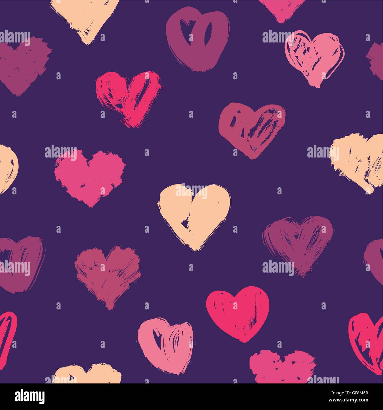Vector hearts pattern Stock Vector Image & Art - Alamy