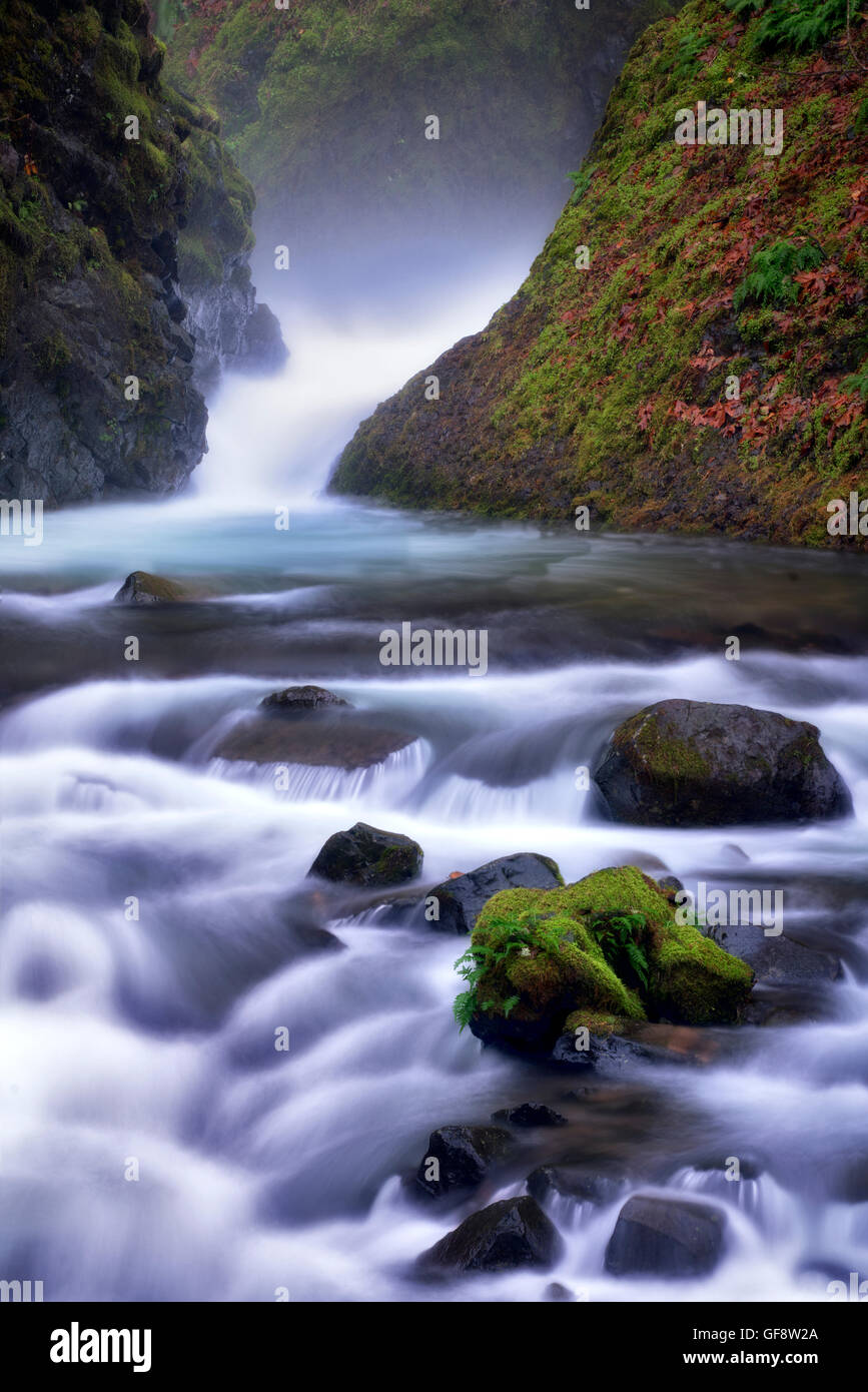 Bridal Veil Falls. Columbia River Gorge National Scenic Area, Oregon Stock Photo