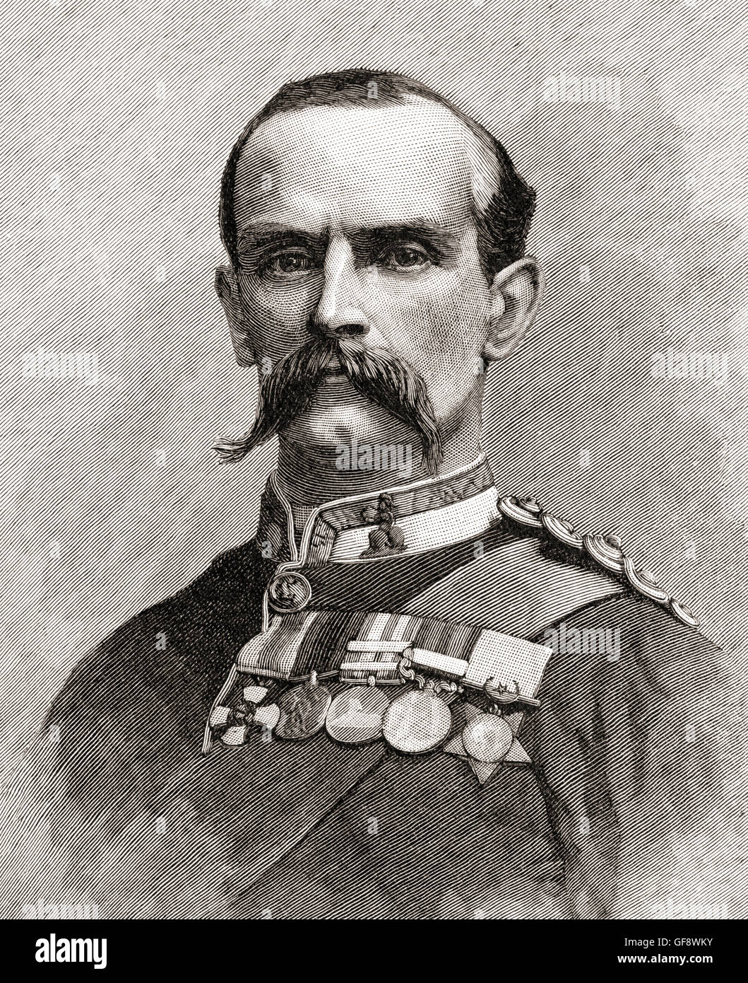 Frederick John Dealtry Lugard, 1st Baron Lugard, 1858 –  1945, aka Sir Frederick Lugard.  British soldier, mercenary, explorer of Africa and colonial administrator, Governor of Hong Kong and first Governor-General of Nigeria. Stock Photo