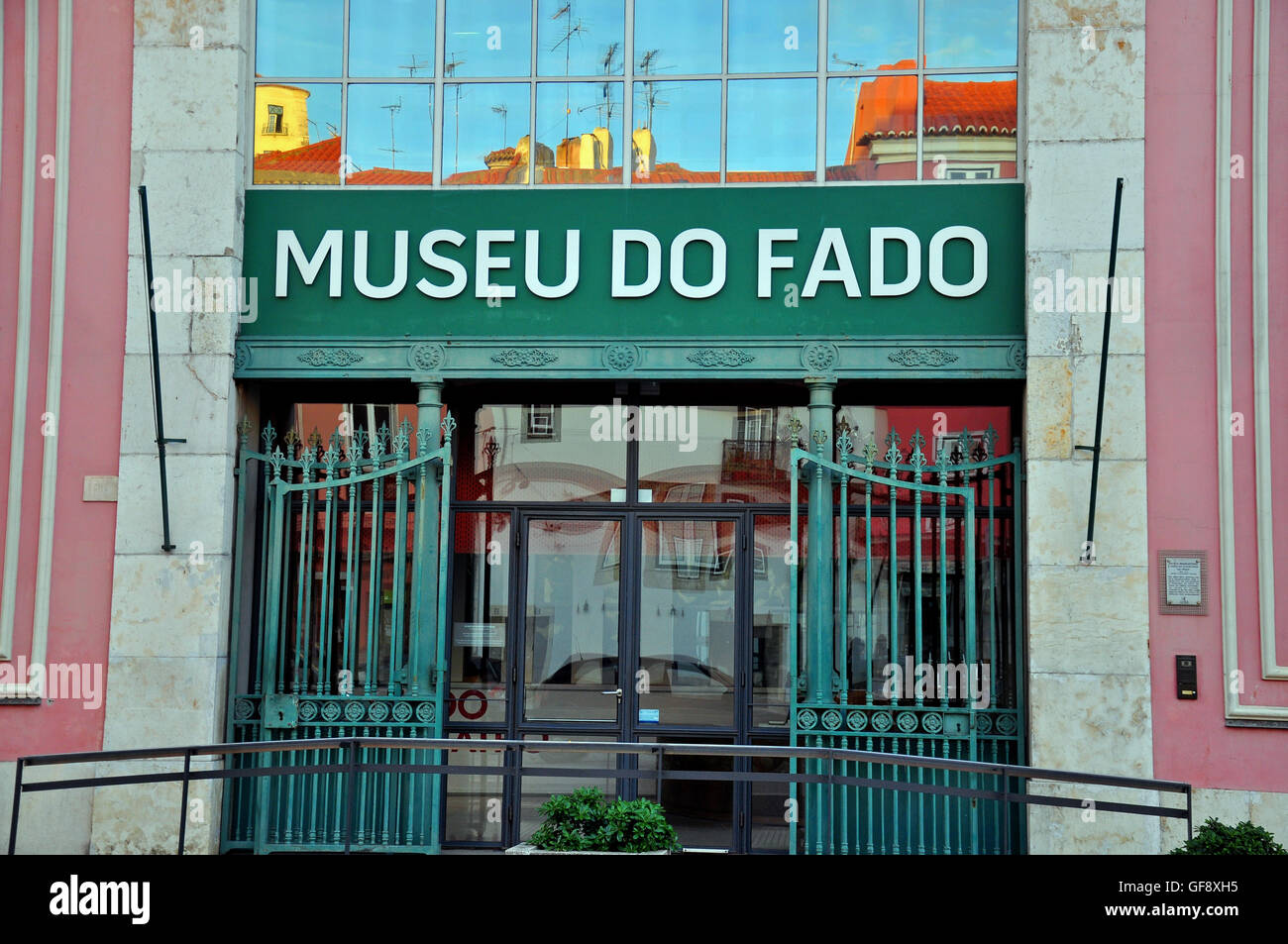 LISBON, PORTUGAL - DECEMBER 21: Facade of Fado museum building in Lisbon on december 21, 2013. Lisbon is a capital and the large Stock Photo