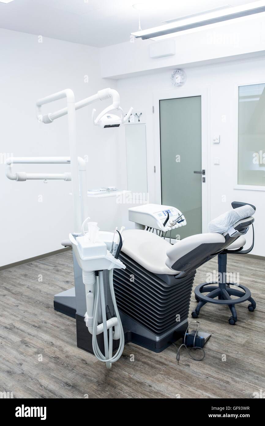 Dental equipment in dentist clinic. Stock Photo