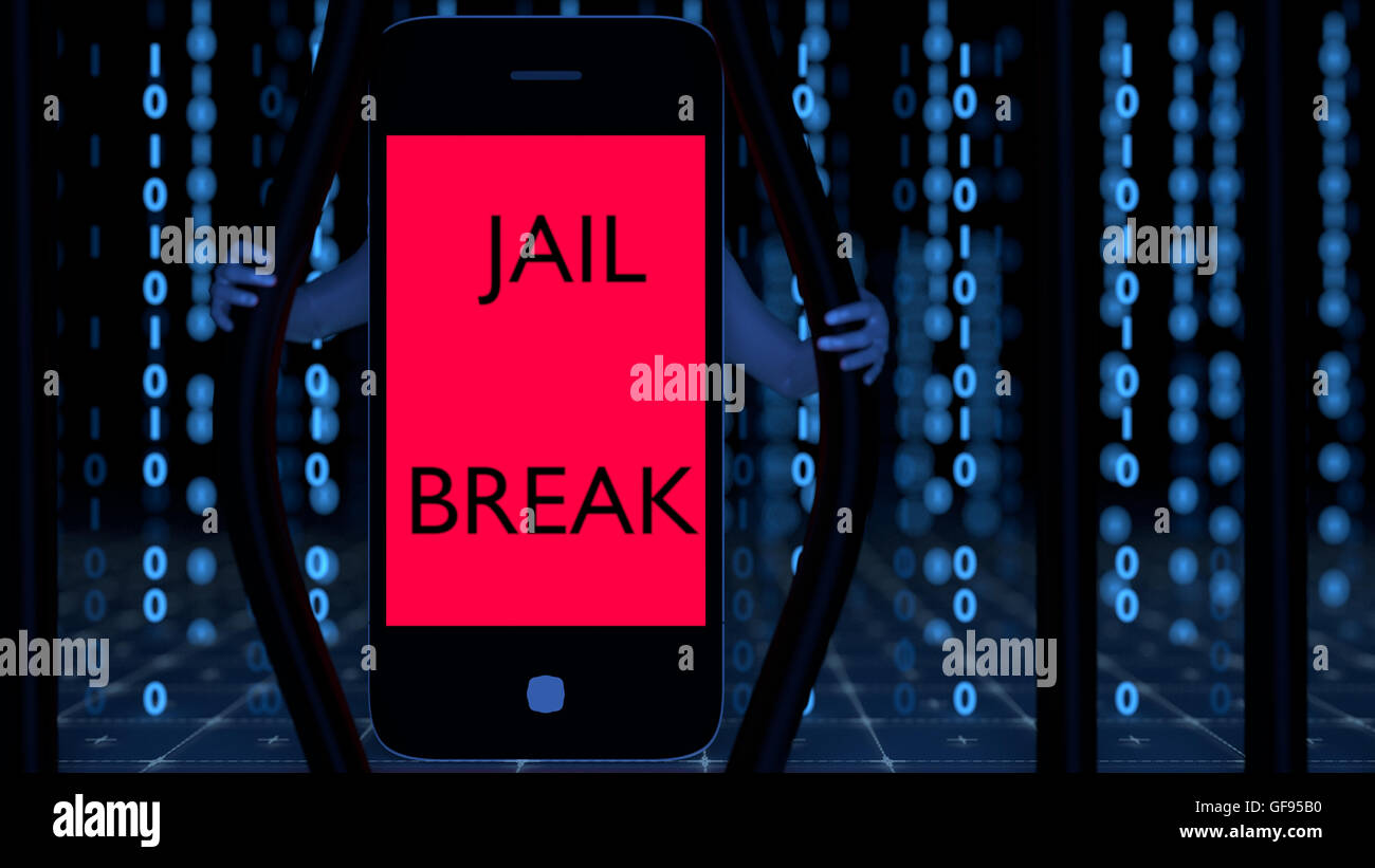 Jail breaking a phone Stock Photo Alamy