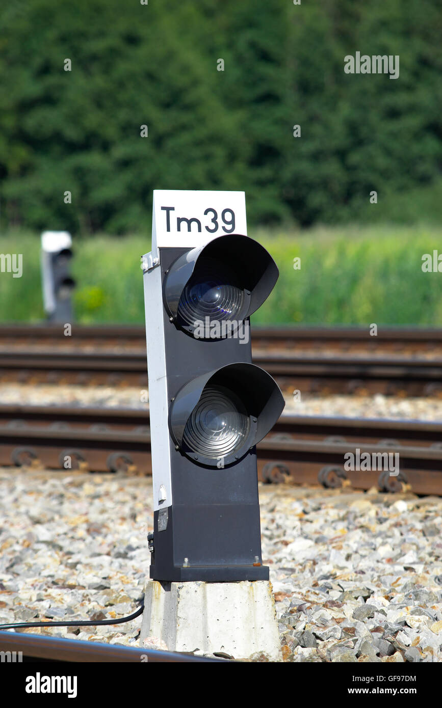 Lamp Inral Signalling Rail signaling light Stock Photo - Alamy