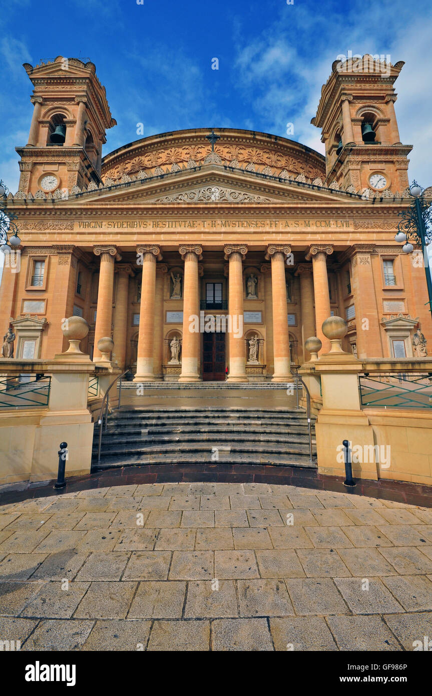 Church of the Assumption of Our Lady, Rotunda of Mosta, Malta. Stock Photo