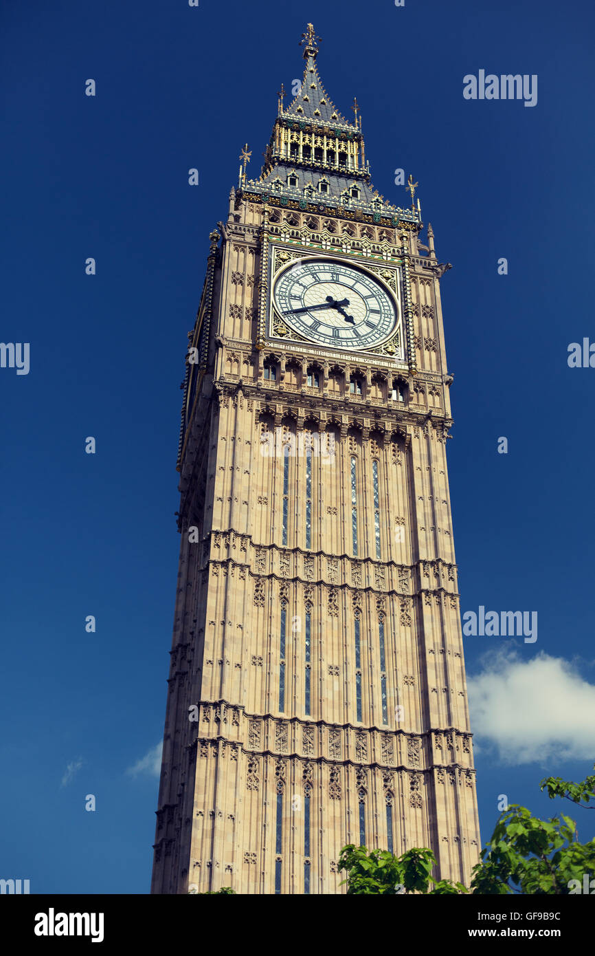 Big Ben great clock tower in London Stock Photo Alamy