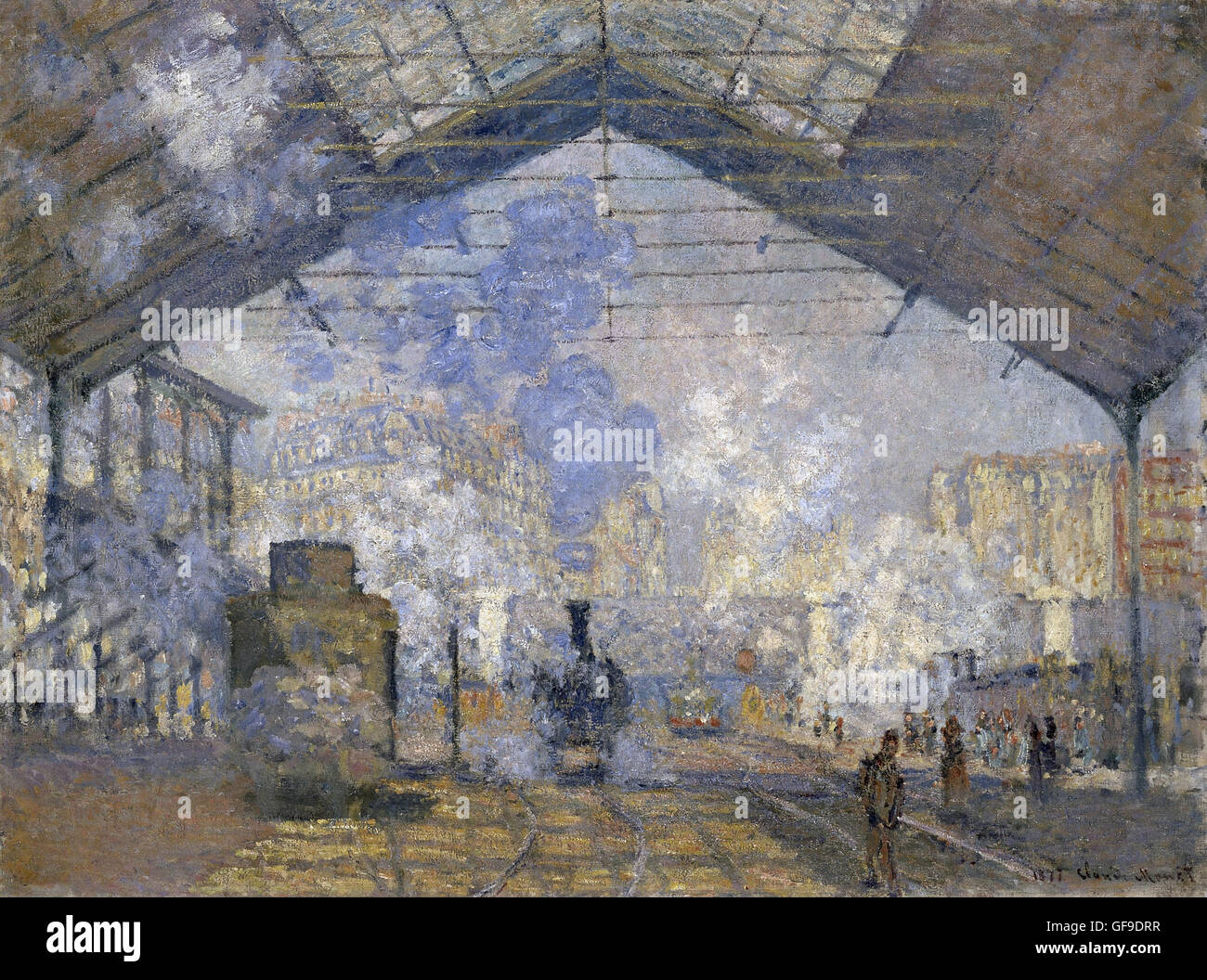 The Saint Lazare Station by Claude Monet Stock Photo