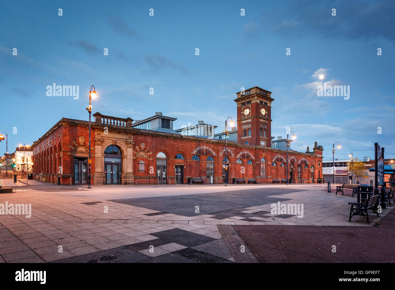 Ashton-under-Lyne  is a market town in Tameside, Greater Manchester, England Stock Photo