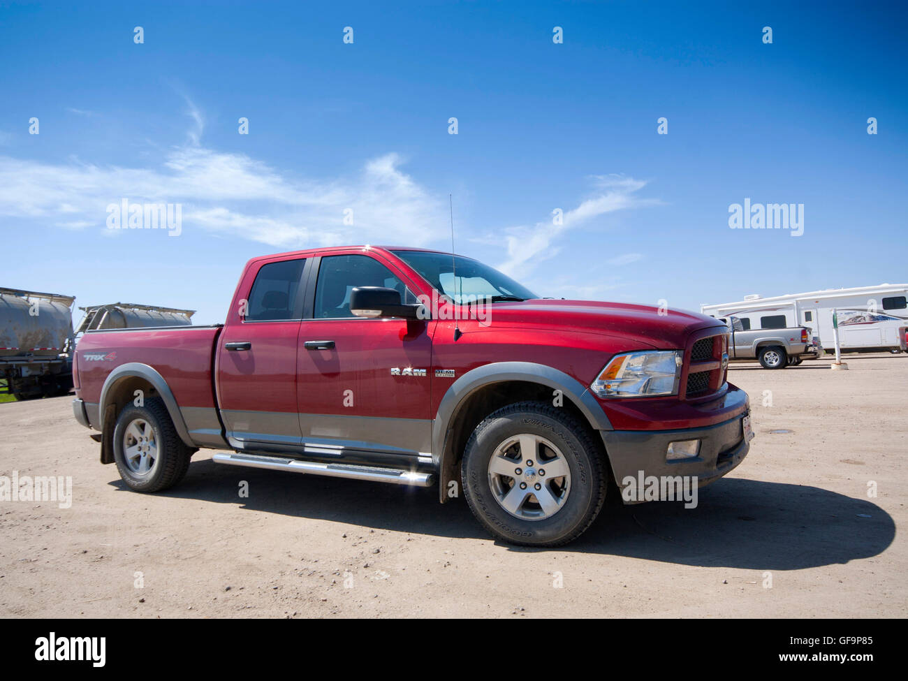 Dodge RAM Hemi 5.7 liter pick up truck Stock Photo - Alamy