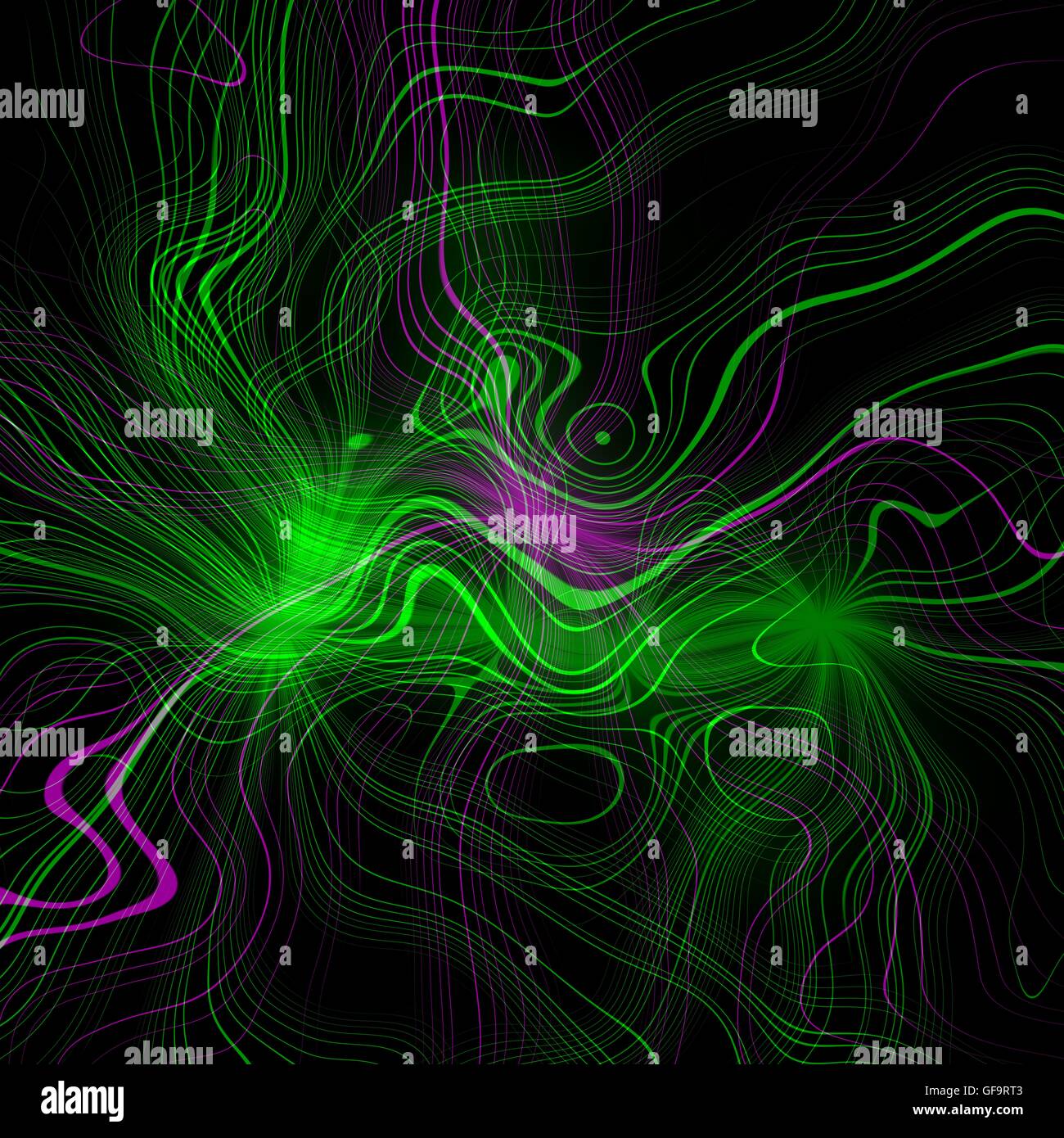 Abstract plasma discharge as a background. Psychedelic color image ...